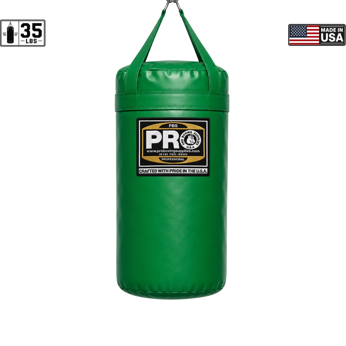 ProBoxing® 35 LBS Heavy Punching Bag - Green