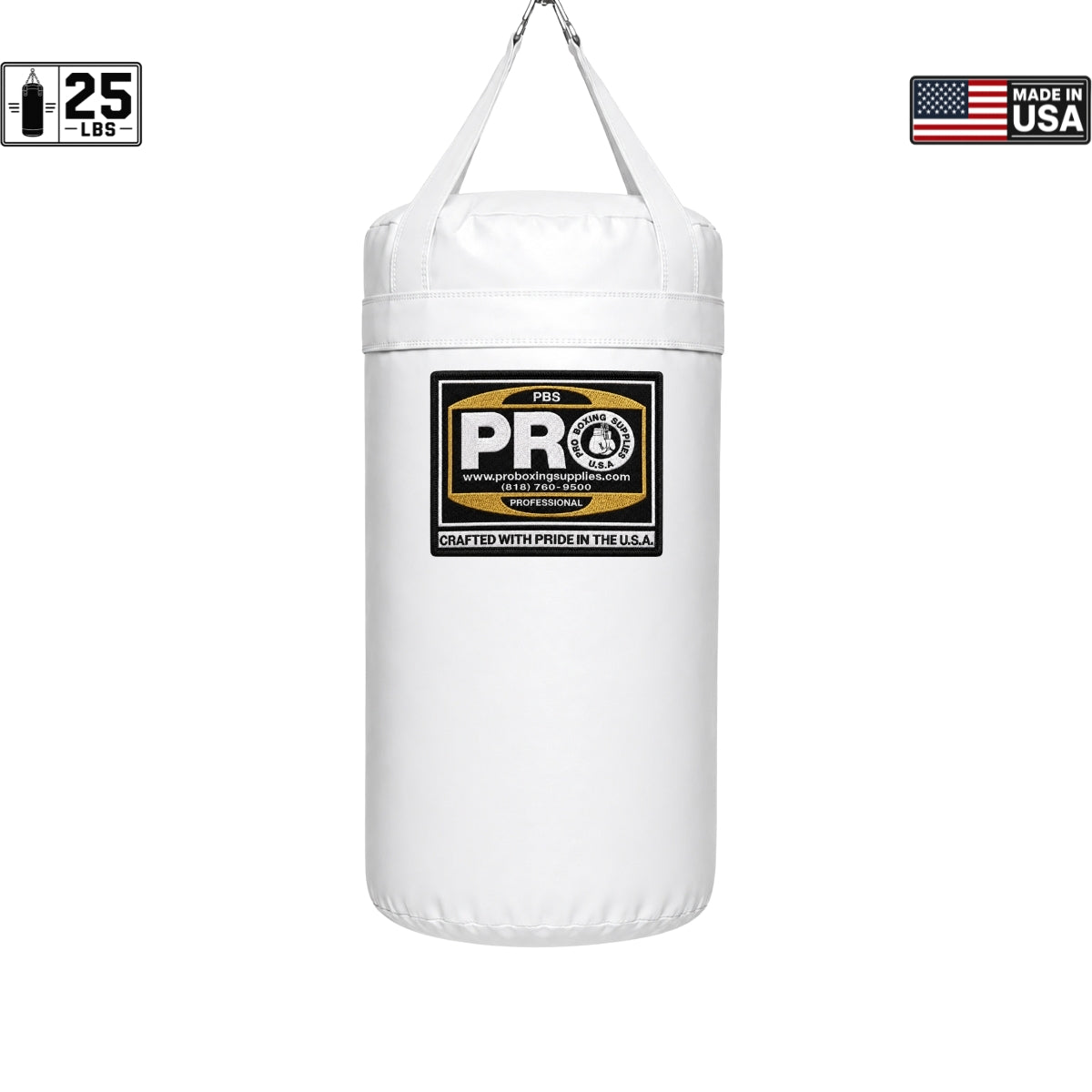 ProBoxing® 25 LBS Heavy Punching Bag - Grey