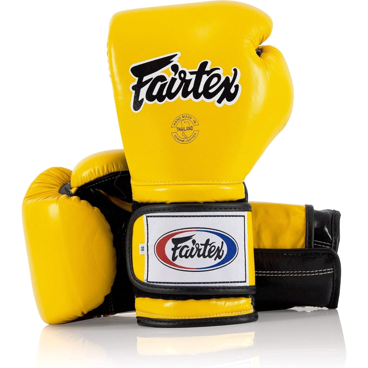 Fairtex Gloves - BGV9 - Muay Thai Boxing Gloves - Yellow & Black