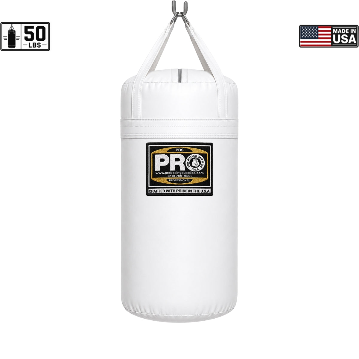 ProBoxing® 50 lbs Heavy Punching Bag - Black
