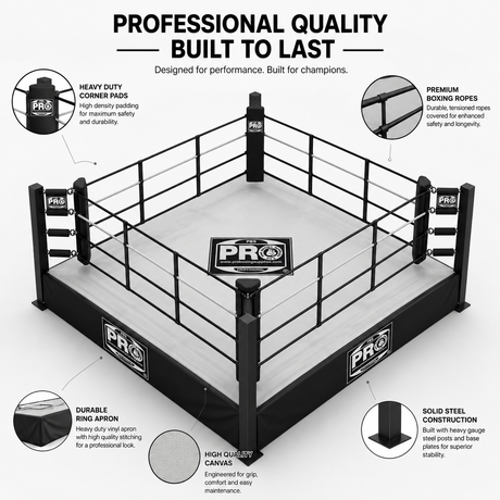 ProBoxing 12' x 12' Boxing Ring 1 Foot | Made in USA