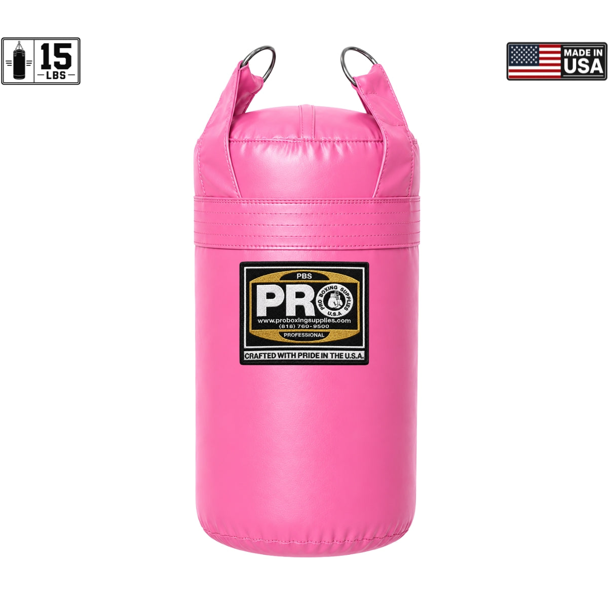 ProBoxing® 15 LBS Heavy Punching Bag - Pink