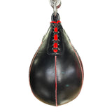 ProBoxing® Leather Speed Bag - Black & Red