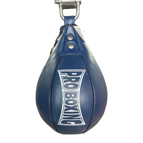 ProBoxing® Leather Speed Bag - Navy Blue